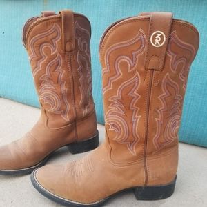 Tony Lama Leather Cowboy Boots